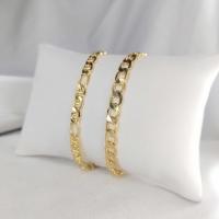 Pulseira Corrente Com Elo Sequenciado Folheado Em Ouro 18k [f027] - 3