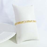 Pulseira Corrente Com Elo Sequenciado Folheado Em Ouro 18k [f027] - 4