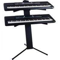 Suporte Piramidal Para Teclado E Notebook Ou 2 Teclados Pmd3-1 Preto Ask [f002] - 2