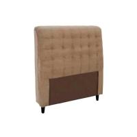Cabeceira Cama Box Estofada Solteiro Solteiro Dama Plus Suede Bege - Simbal - 1