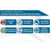 Colchão Solteiro Espuma D45 Pérola Clean (88x188x17) - 2