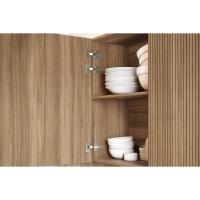 Armário de Cozinha Modulado Completa Rainha 4 Peças Branca/Nature - Nesher - 6