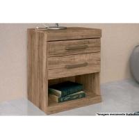 Mesa de Cabeceira Solteiro Plus c/ 2 Gavetas Atacama - Santos Andirá - 1