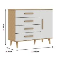 Quarto De Bebê Retrô Berço 3 Em 1 Cômoda Com Fraldário Ludmila Off White Carolina Baby