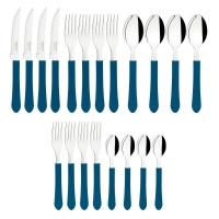 Faqueiro Talheres Leme Inox 20 Peças Tramontina Cores Cor:azul Azul - 2