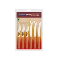 Faqueiro Tramontina Cabo De Madeira Inox 24 Peças Dynamic - 3