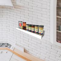 Prateleira Tempero Simples 55cm Em Mdf Branco [f031] - 2