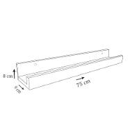 Prateleira Esmalteria Simples 75 Cm Branco Em Mdf [f031] - 2
