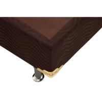 Cama Box Base Solteiro Universal Suede Brown (78x188x20) - Ortobom