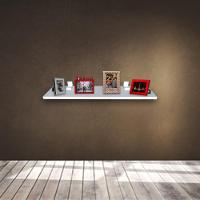 Prateleira Simples 20x20 Cm Com Suporte Em Mdf Branco [f031] - 2