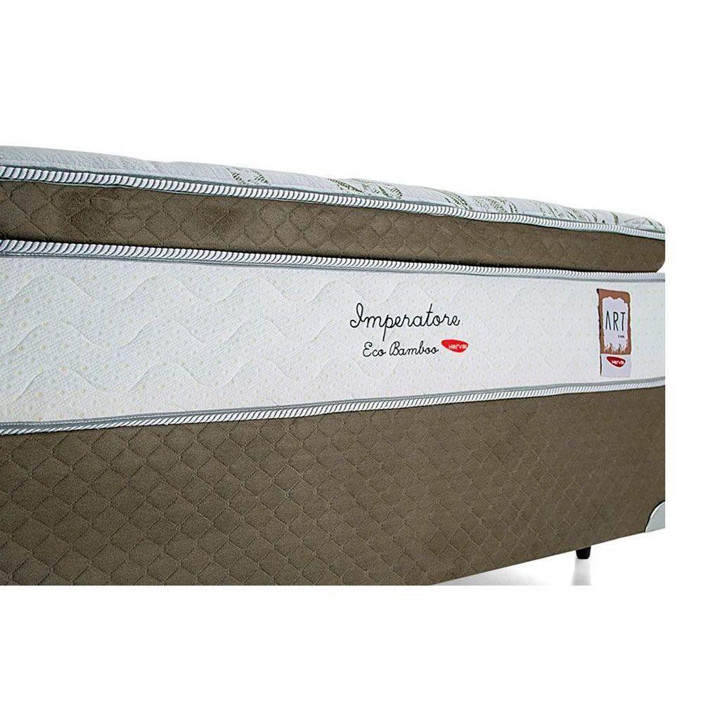 Colchão Queen Molas Ensacadas Visco   MasterPocket Imperatore Eco Bamboo Euro Pillow (158x198x34) - Herval - 4