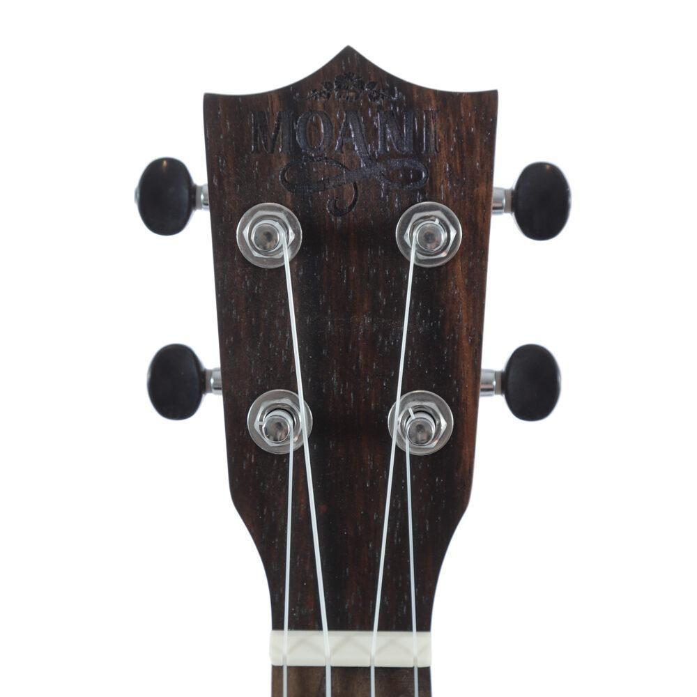 Ukulele Moani Mauna Soprano 21\'\' Ebony C- Bag Ukeb-21eq [f035] - 4