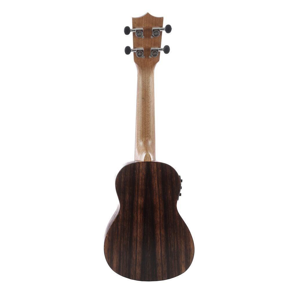 Ukulele Moani Mauna Soprano 21\'\' Ebony C- Bag Ukeb-21eq [f035] - 8