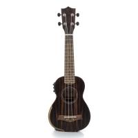 Ukulele Moani Mauna Soprano 21\'\' Ebony C- Bag Ukeb-21eq [f035] - 5