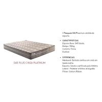 Colchão Viúva Espuma D45 Pasquale Plus Euro Pillow Gray (128x188x25) - Paropas