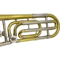 Trombone De Vara Com Rotor Tb 200vr Laqueado Dourado Com Case New York [f097] - 2