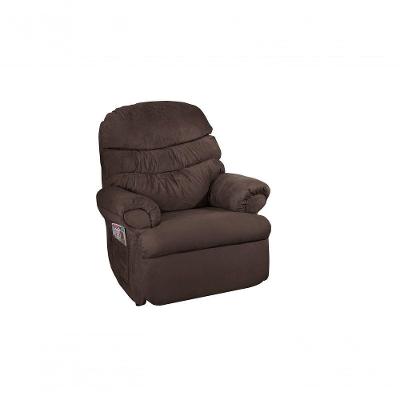 Poltrona Do Papai Reclinável Barão Suede marrom 379
