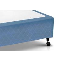 Cama Box Base Viúva Poli Tecido Blue (128x188x23) - Castor - 3