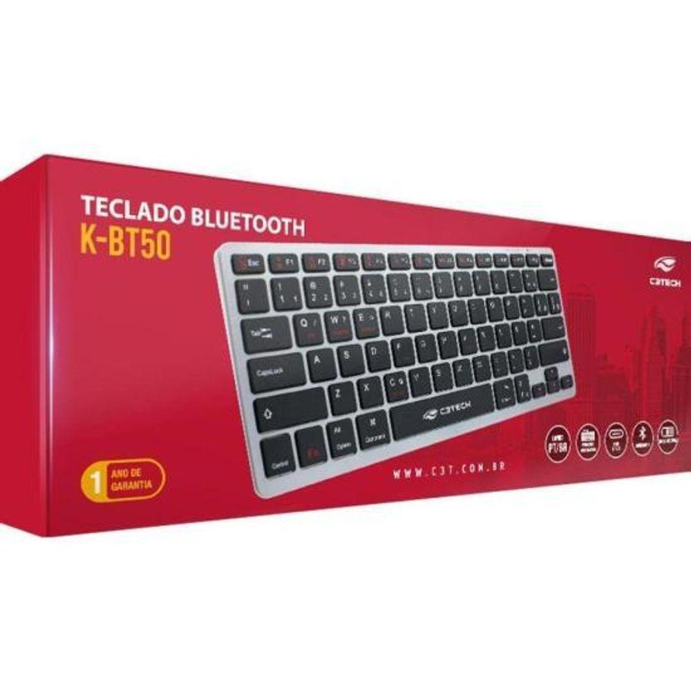 Teclado C3tech K-bt50bk Bluetooth Recarregável [f002] - 3