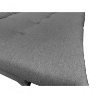 Sofá Cama Versátil 3 Lugares Império Reclinável Casal Pés De Alumínio Linho Grafite 199 - 8