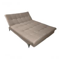 Sofá Cama Versátil 3 Lugares Império Reclinável Casal Pés De Alumínio Linho Bege 201 - 8