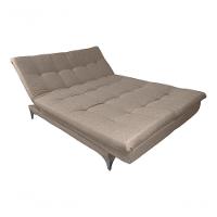 Sofá Cama Versátil 3 Lugares Império Reclinável Casal Pés De Alumínio Linho Bege 201 - 9