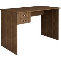 Escrivaninha Mesa Escritorio 2 Gavetas Me4165 Nogal Tecno Mobili Nogal - 1