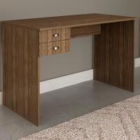 Escrivaninha Mesa Escritorio 2 Gavetas Me4165 Nogal Tecno Mobili Nogal - 6