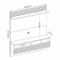 Painel Para Tv Até 55 Polegadas Nt1165 Notável Preto Tx/ Freijó Trend - 3