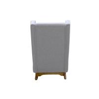 Cadeira Poltrona De Amamentação E Balanço Retro áquila C- Puff Cinza - Anjo De Casa - 5