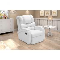 Poltrona Reclinável Imperial Zero Wall Com Balanço E Giro Corano branco 036 - 1