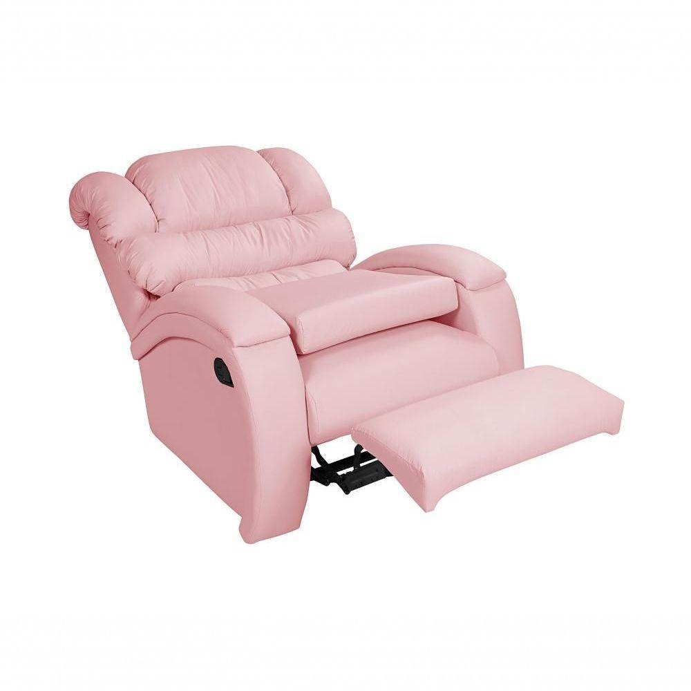 Poltrona Reclinável Imperial Zero Wall Amamentação Com Assento De Elevação Corano Rosa 309 - 1