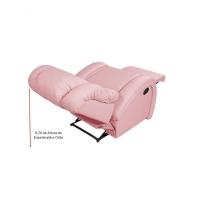 Poltrona Reclinável Imperial Zero Wall Amamentação Com Assento De Elevação Corano Rosa 309 - 7