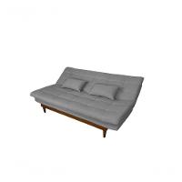 Sofá Cama Dubai 3 Lugares Império Reclinável Casal Pés Madeira Linho Grafite 199