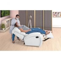 Poltrona Reclinável Imperial Zero Wall Papai Mamãe Com Assento De Elevação Corano Branco 036 - 2