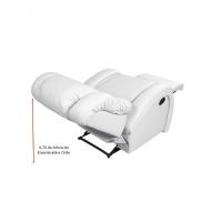 Poltrona Reclinável Imperial Zero Wall Papai Mamãe Com Assento De Elevação Corano Branco 036