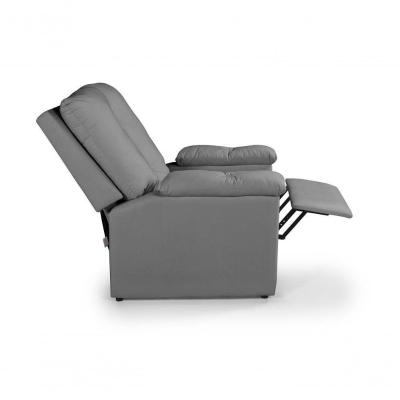 Poltrona Reclinável Lisboa Papai Mamãe Amamentação Suede Cinza 380