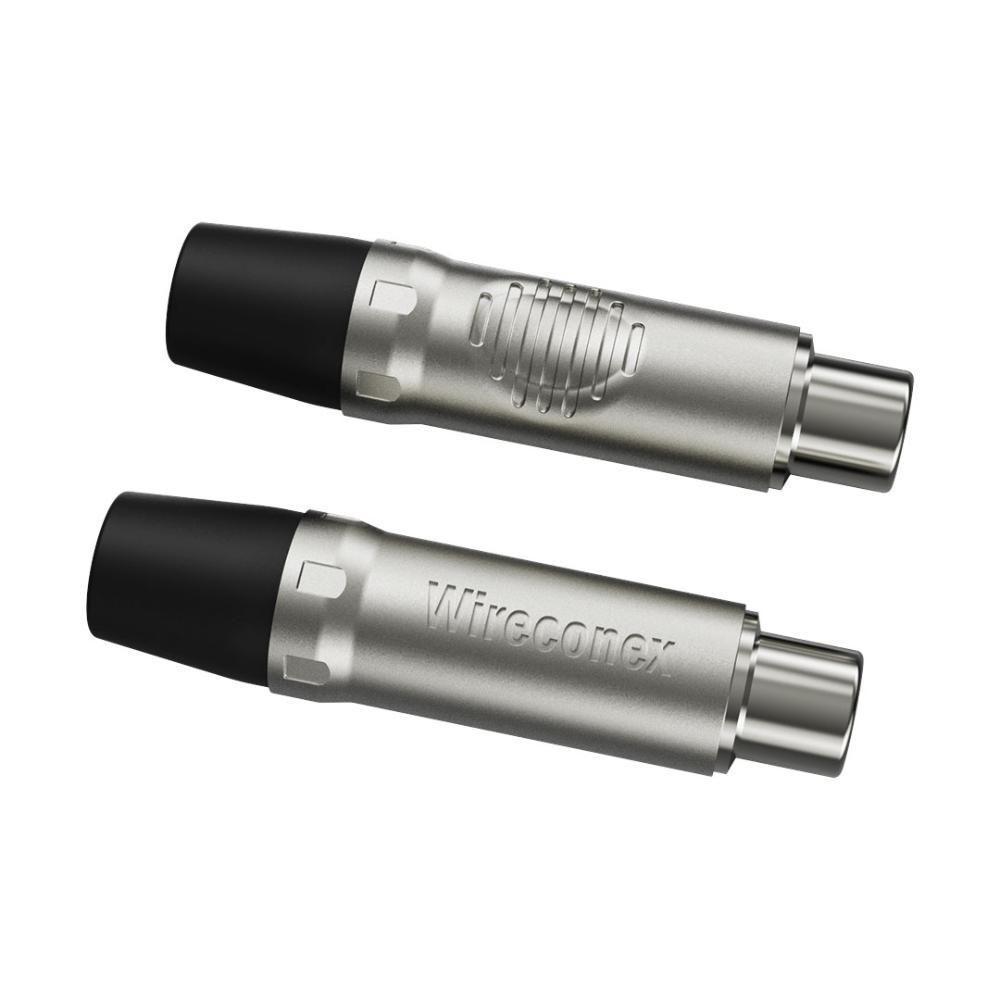 Plug Rca Fêmea Nickel Plt Wc 1222 Fl Bk Ni Wireconex 10 Unidades [f108] - 3