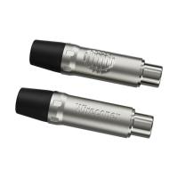 Plug Rca Fêmea Nickel Plt Wc 1222 Fl Bk Ni Wireconex 10 Unidades [f108] - 3