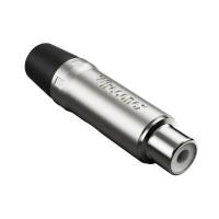 Plug Rca Fêmea Nickel Plt Wc 1222 Fl Bk Ni Wireconex 10 Unidades [f108] - 5