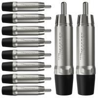 Conector Plug Rca Macho Wc 1212 Bk Wireconex 10unidades [f108] - 1