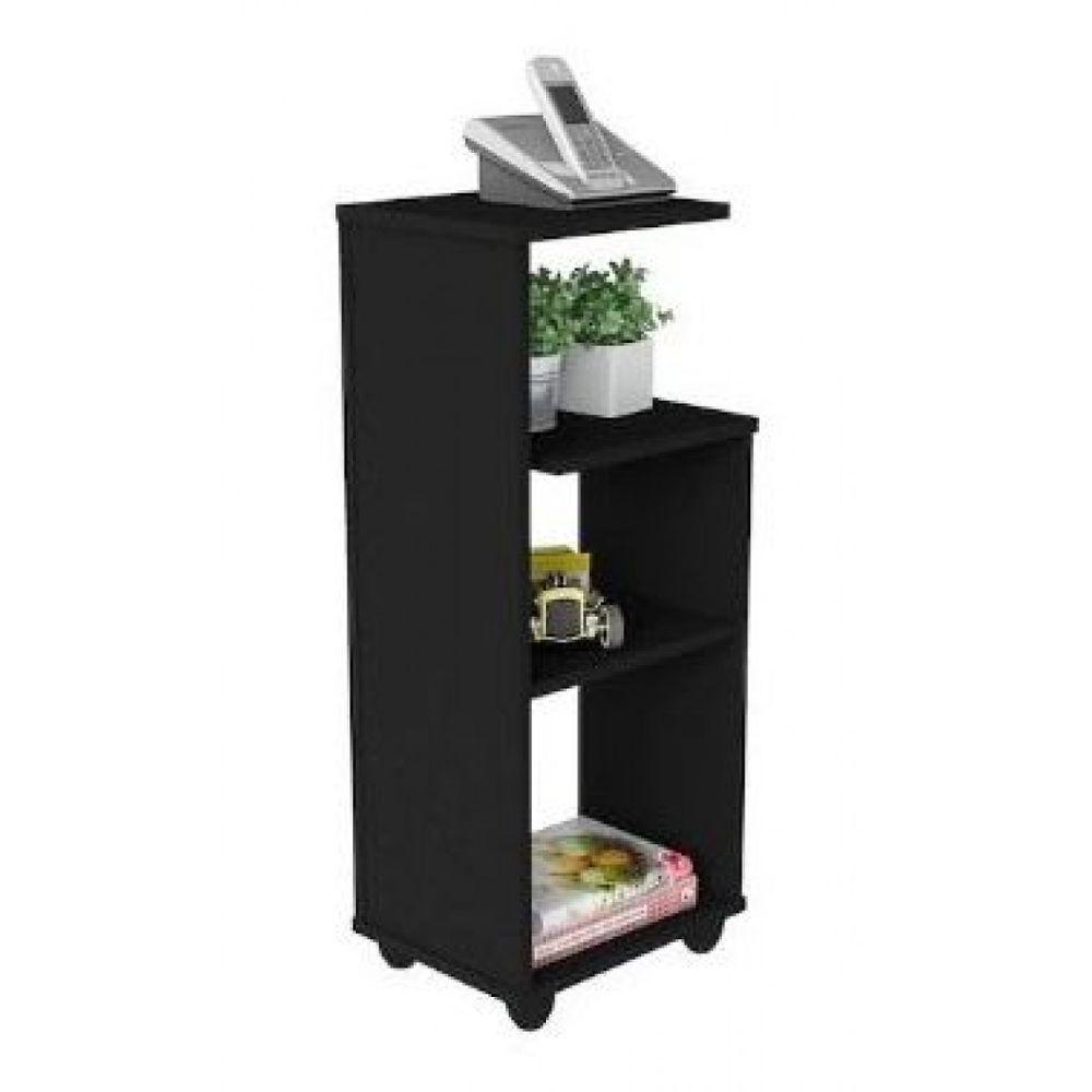 Mesa Lateral Para Telefone Em Mdf Preto - 3