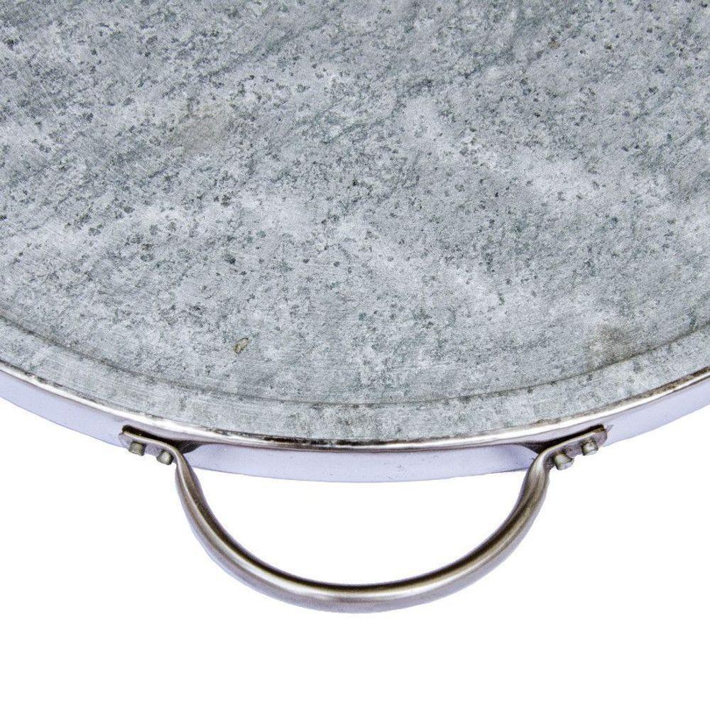 Forma De Pedra Sabão Para Pizza Com Alças De Inox 37 Cm - 2