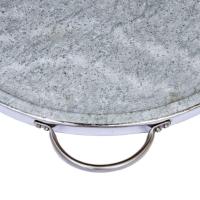 Forma De Pedra Sabão Para Pizza Com Alças De Inox 37 Cm - 2