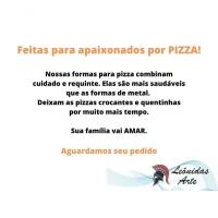 Forma De Pedra Sabão Para Pizza 32 Cm Alças De Cobre - 3