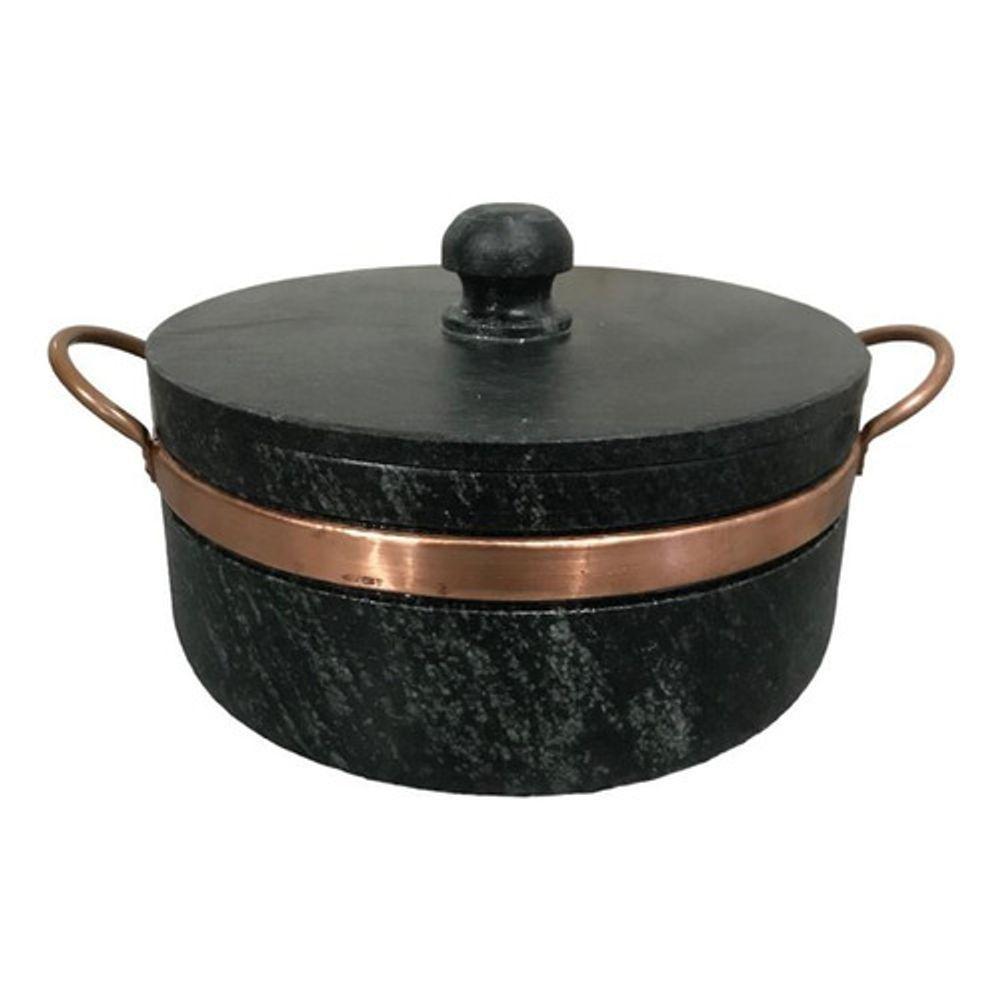 Kit Panela + Frigideira De Pedra Sabão - 2