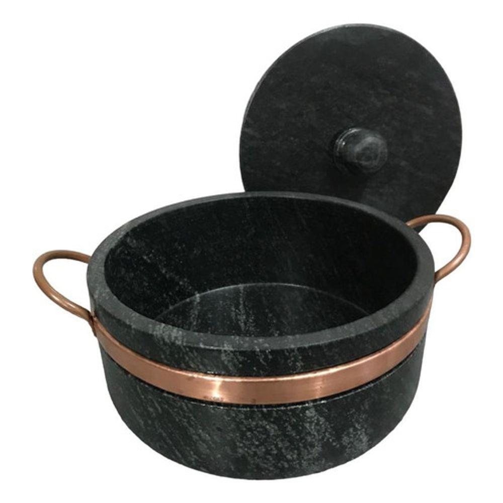 Kit Panela + Frigideira De Pedra Sabão - 5