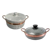 Kit Panela + Frigideira De Pedra Sabão - 7