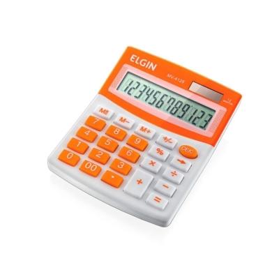 Calculadora De Mesa 12 Digitos Cor Laranja Mv-4128 Elgin [f108]