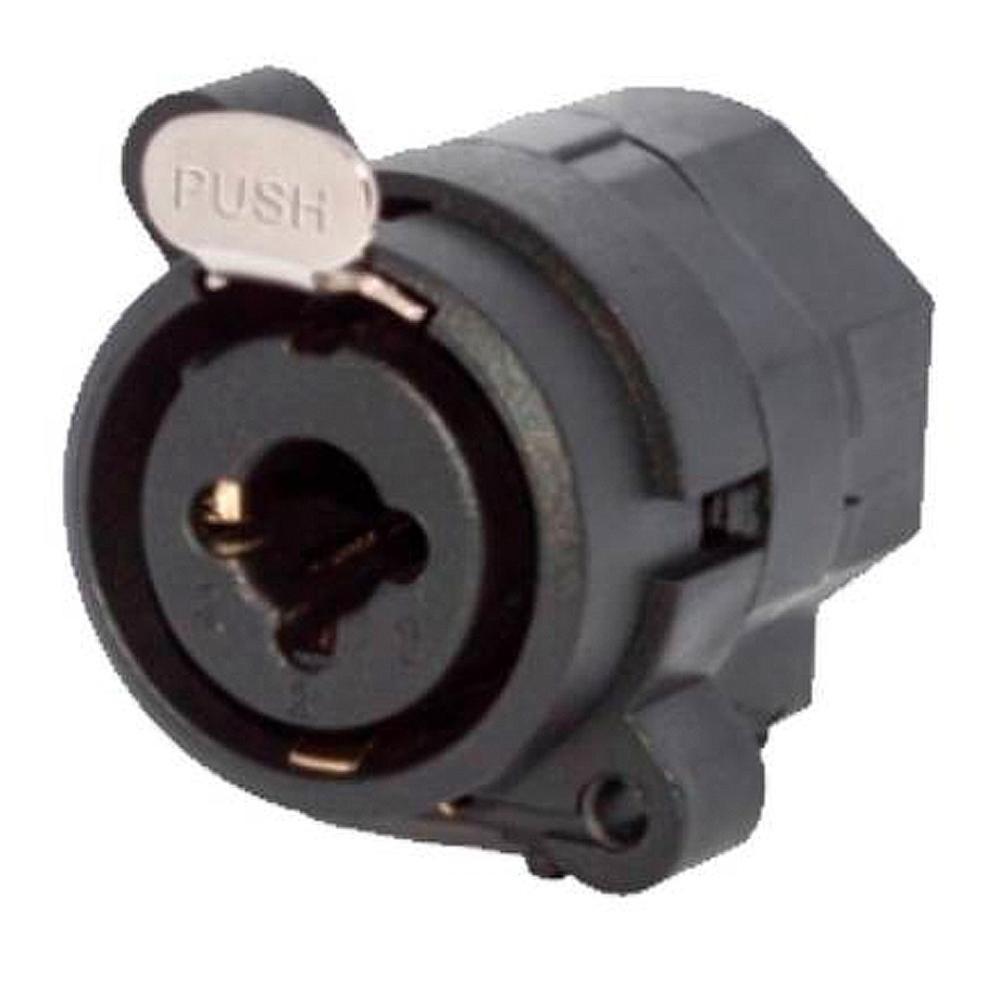 Conector Combo Xlr Fêmea Painel 3p Wc 330 Wireconex 04 Unidades [f108] - 2